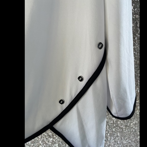 CLAIRE FRANCE elegant white top 4X - Picture 3 of 4